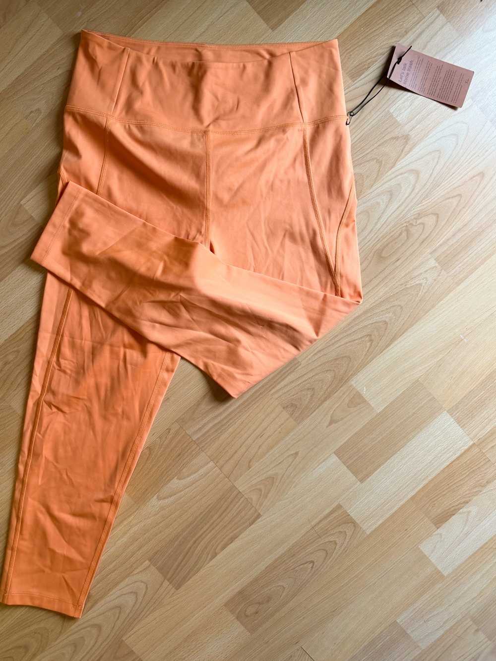 Girlfriend Collective High Waist Legging in Orange